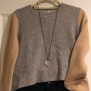 Autumn Cashmere tri colored sweater